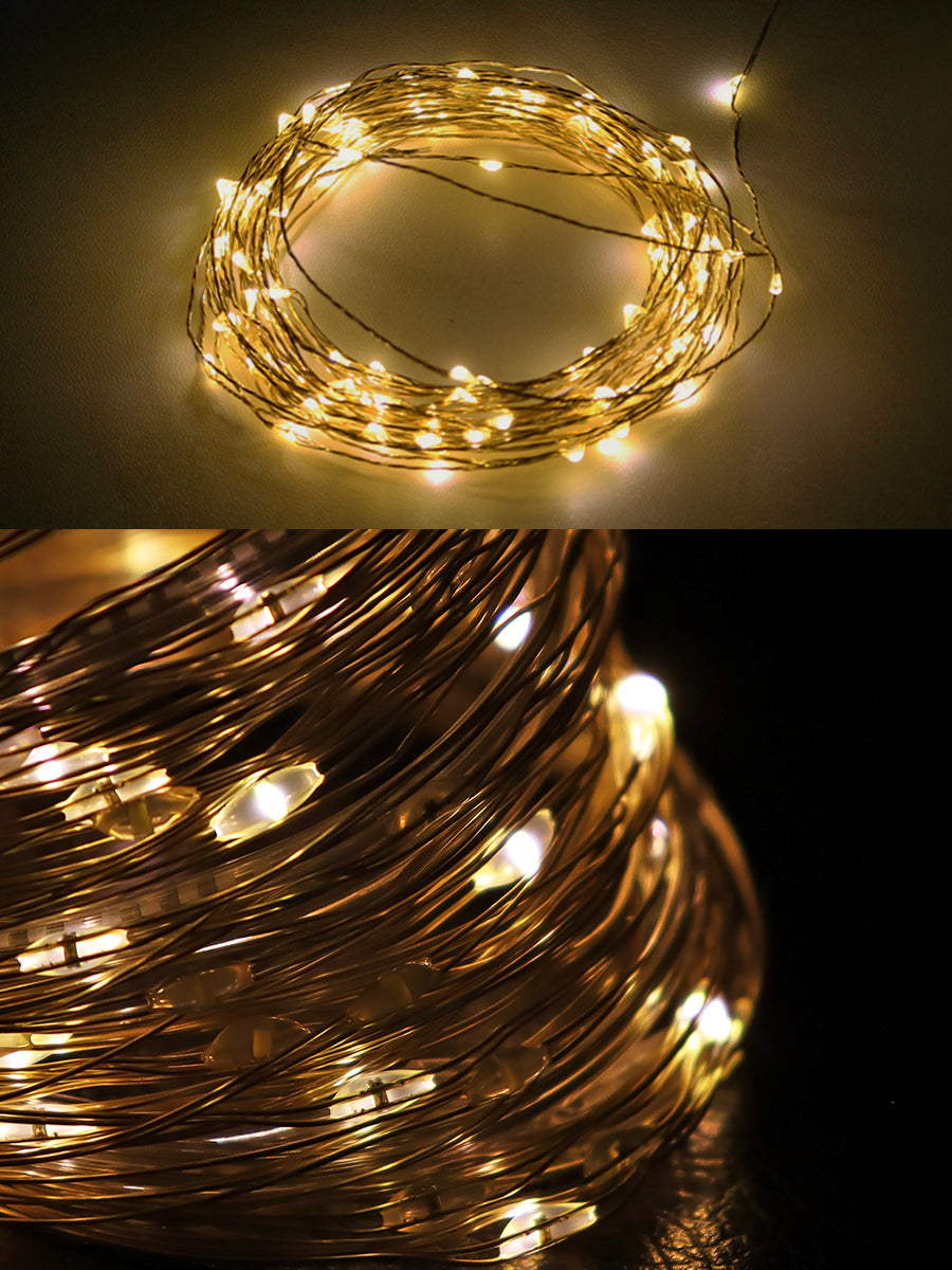 ジュエリーライト コンセント式 100LED【10m】柊