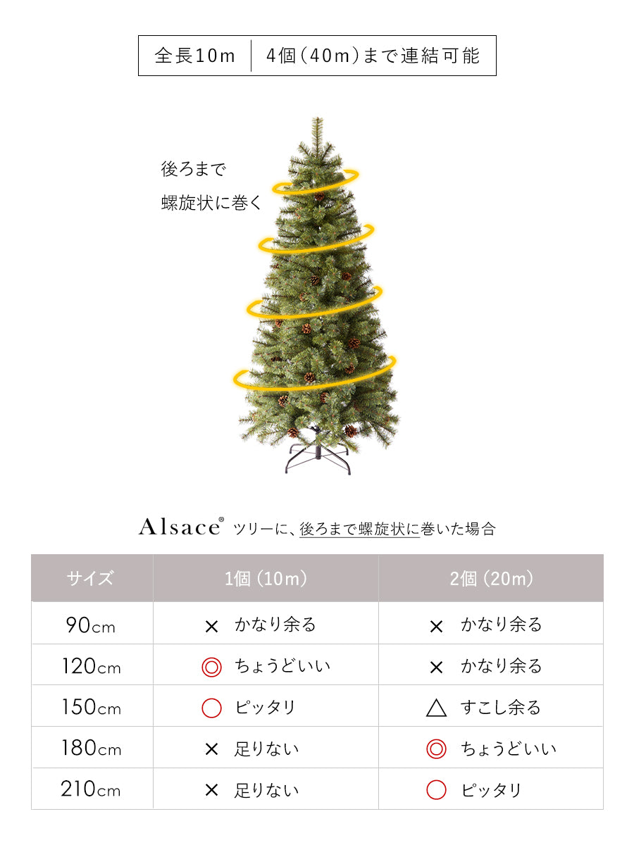 トップスター イルミネーション 160LED【10m】柊