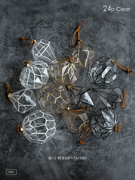 グラース オーナメント【Clear】24p 柊