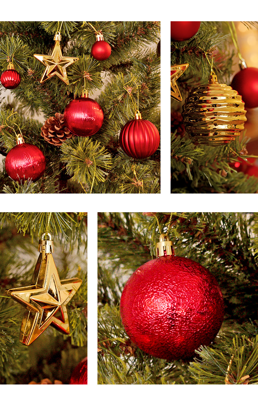 ラメが落ちないオーナメント【65p】柊