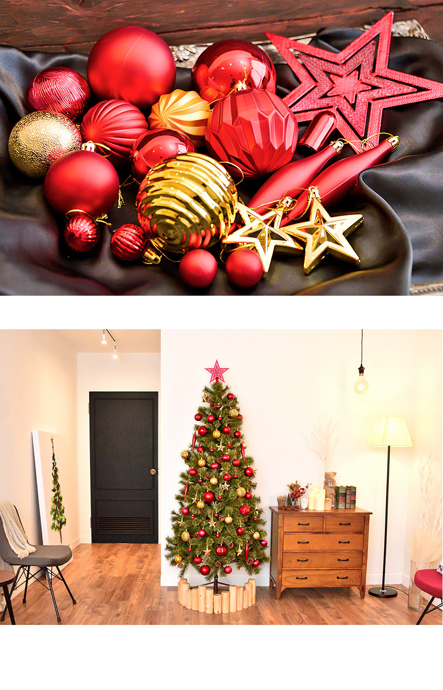 ラメが落ちないオーナメント【65p】柊