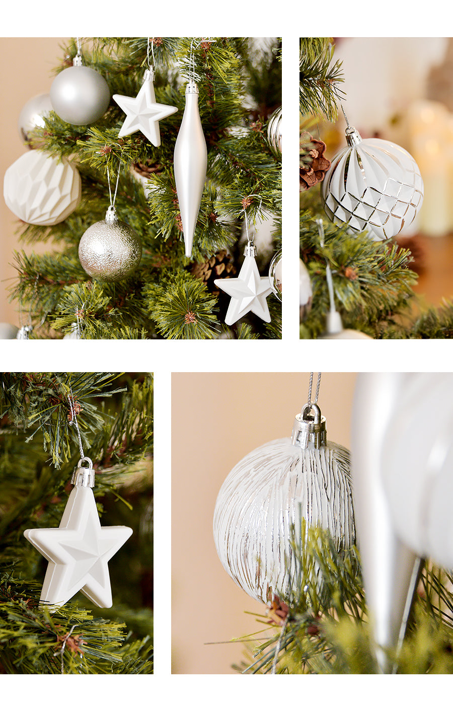 ラメが落ちないオーナメント【65p】柊