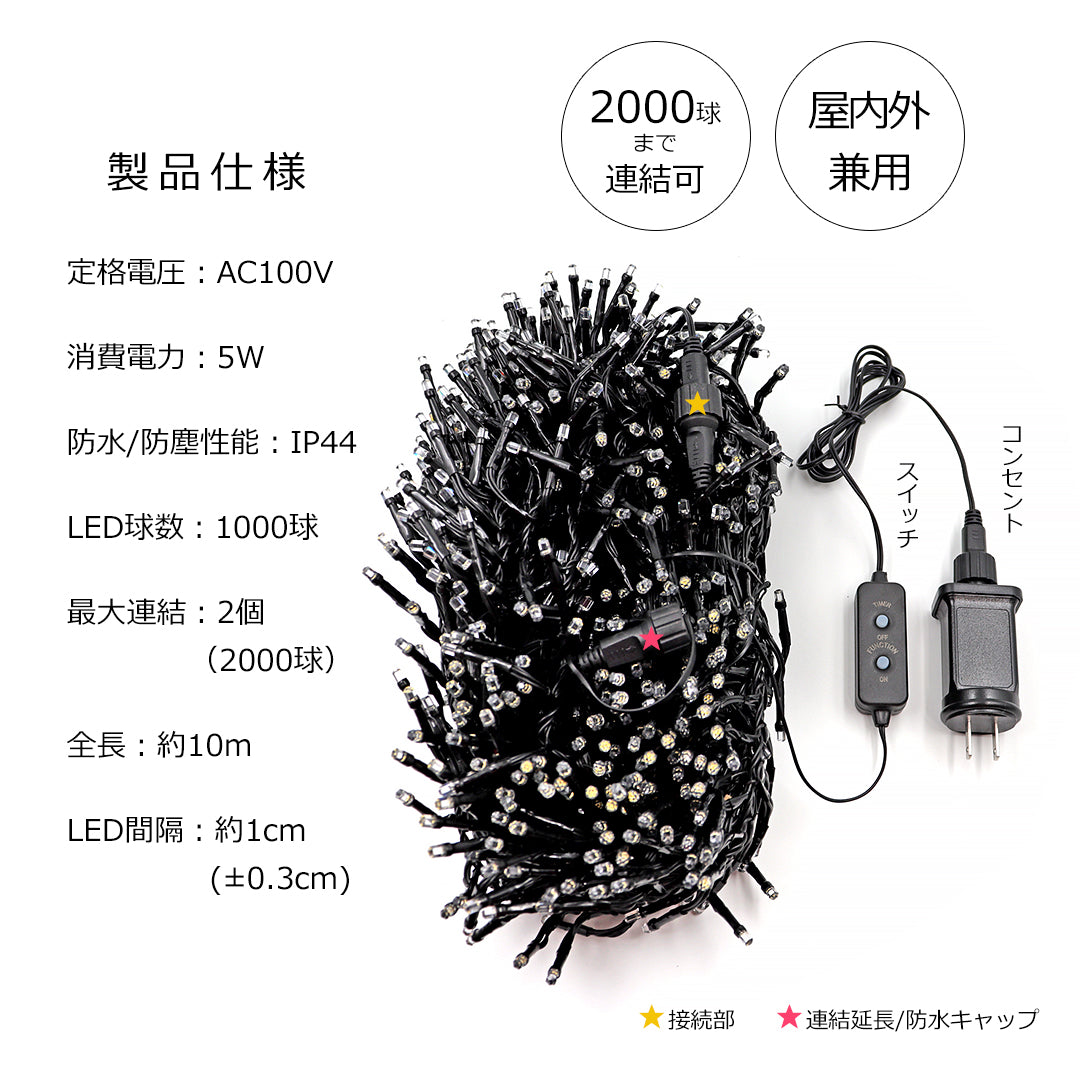 ミル グラナ 1000LED【10m】柊