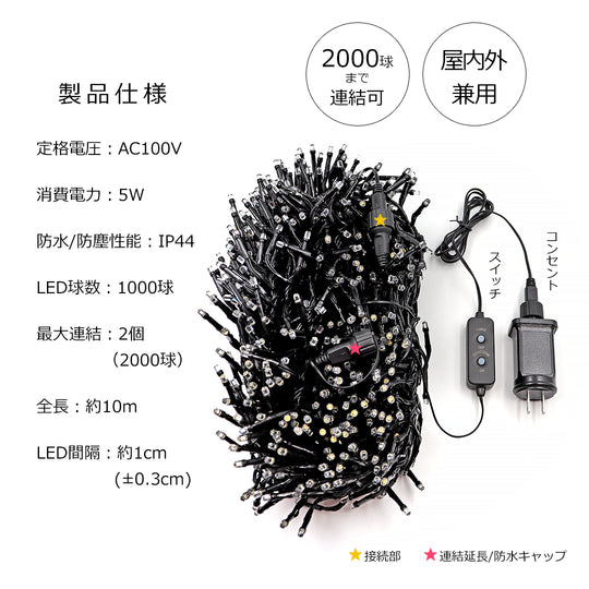 ミル グラナ 1000LED【10m】柊